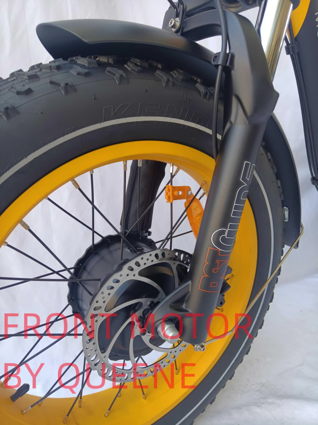 Queene Fat Tire 20 Inch Foldable City Electric Bike Rear Motor Lithium Battery Dual Motor Mountain Bike Snow Tire Dirt Ebike